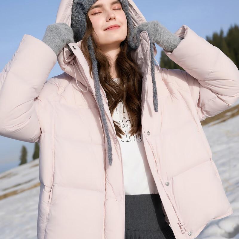 Sancai Women's Waterproof Loose Fit 90% Duck Down Puffer Jacket