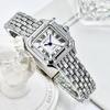 GREALY Women's Classic Retro Square Waterproof Diamond Quartz Watch