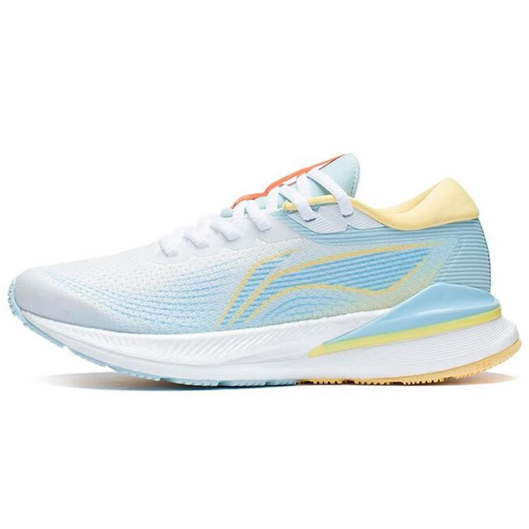 

New LiNing Shock Absorbers With Slip Resistant And Abrasion Resistant Properties Low Top Running Shoes Women s White Blue ARHS038-1 39
