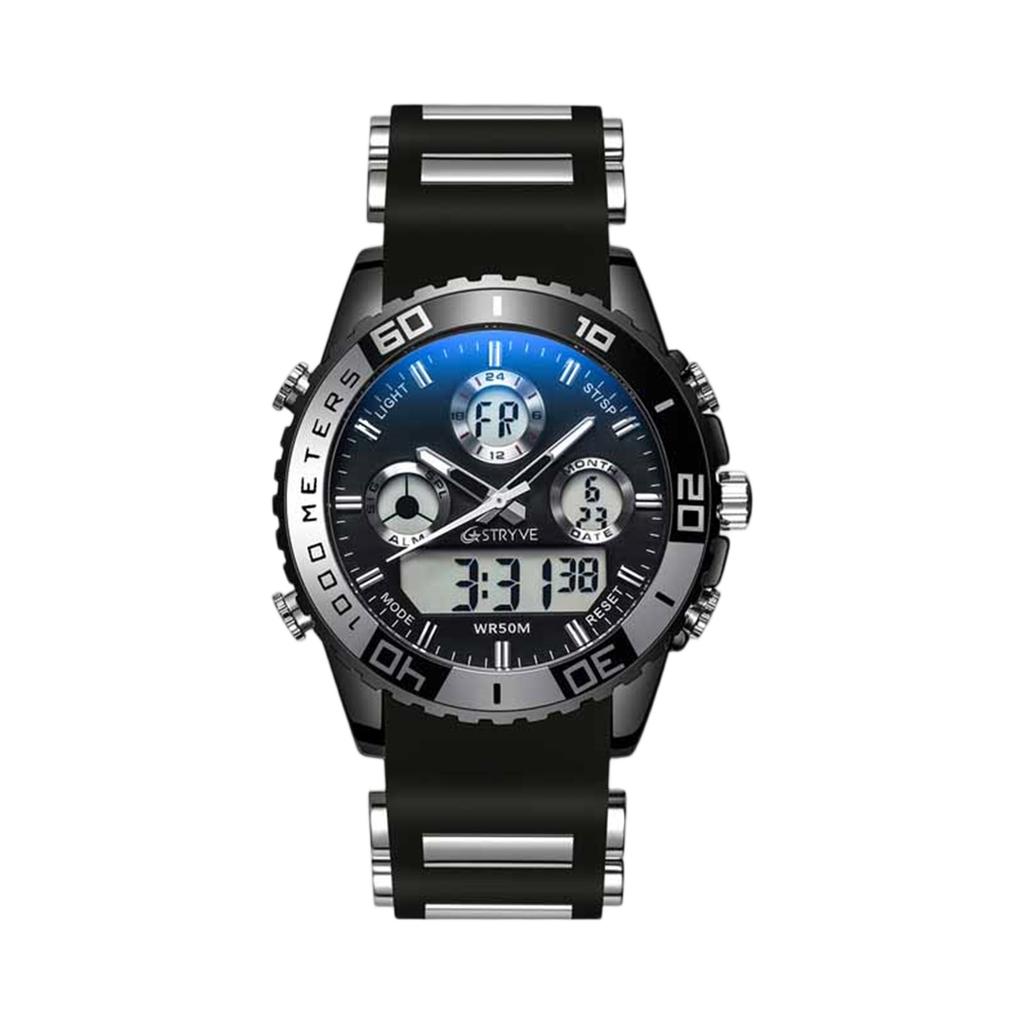 Men's Waterproof Luminous Running Alarm Clock Watch