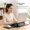 Leather Portable Laptop Stand with Non-Slip Surface, Heat Insulation, and Retractable Mouse Pad