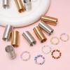 Gold/Rhodium Color Memory Wire Ring Circle Jewelry Wire Wrapping  For Ring Beaded Bracelet