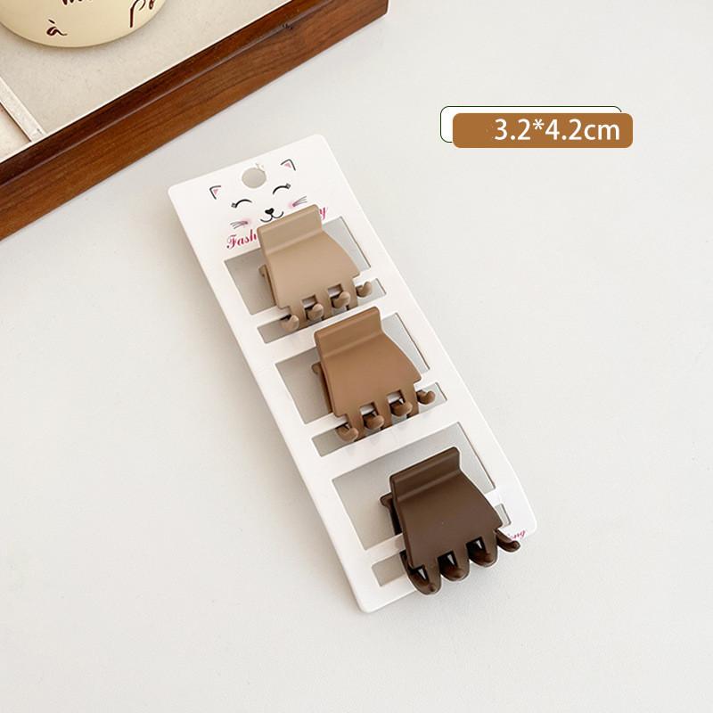 

3 шт./компл. кофейный набор из трех предметов, матовые заколки с геометрическим рисунком, заколки для волос, заколки для женщин и девочек, модные аксессуары для волос, головные уборы