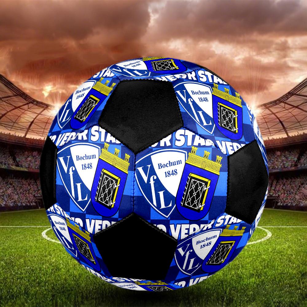 VfL Bochum 1848 Indoor Soccer Ball Colorful Machine Stitched PVC Size 5 Team Training Competition Ready Durable High-Bounce Cool Sports Gift