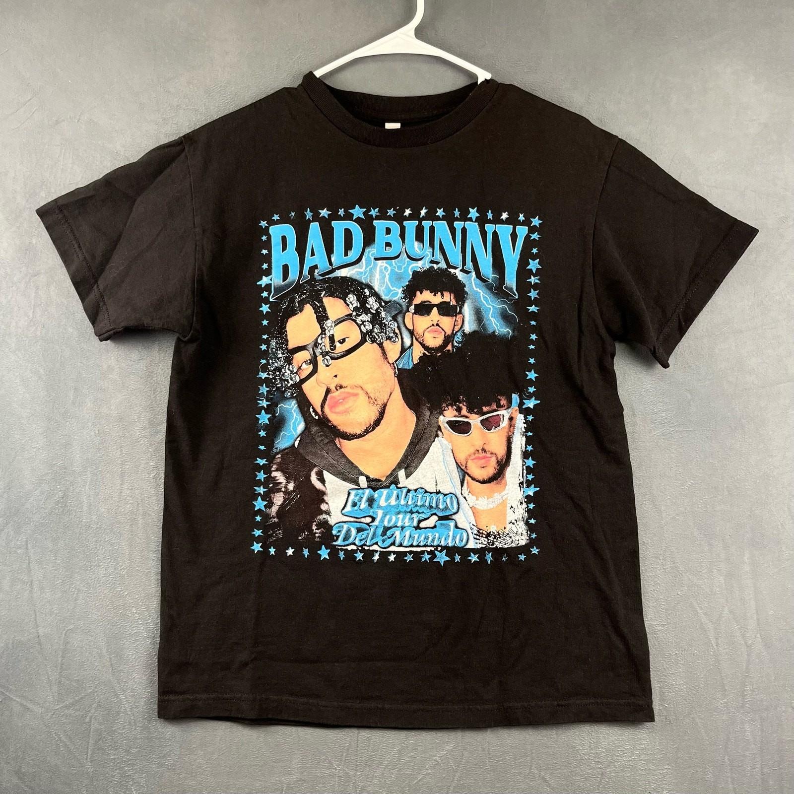 Bad Bunny Shirt Mens Medium El Ultimo Tour Del Mundo Graphic Print Concert Shirt M