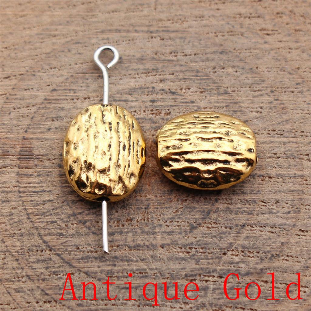 Charms Piatto Torsione Foro Grande Perline Sfuse Per Braccialetto Collana Gioielli Fabbricazione Componenti