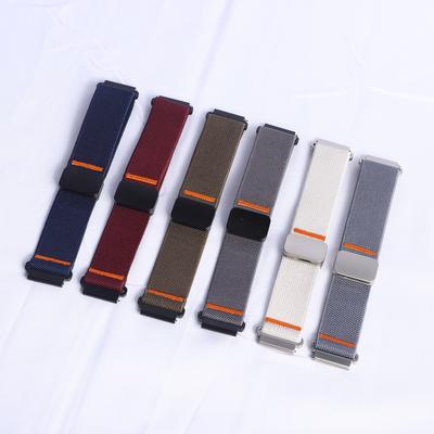 Band For Amazfit GTS 4/2/2e/3/GTS2 Mini/GTR/4/3/Pro/GTR2/stratos Magnetic Nylon Bracelet Amazfit Bip 5 6 20mm/22mm Watch Straps
