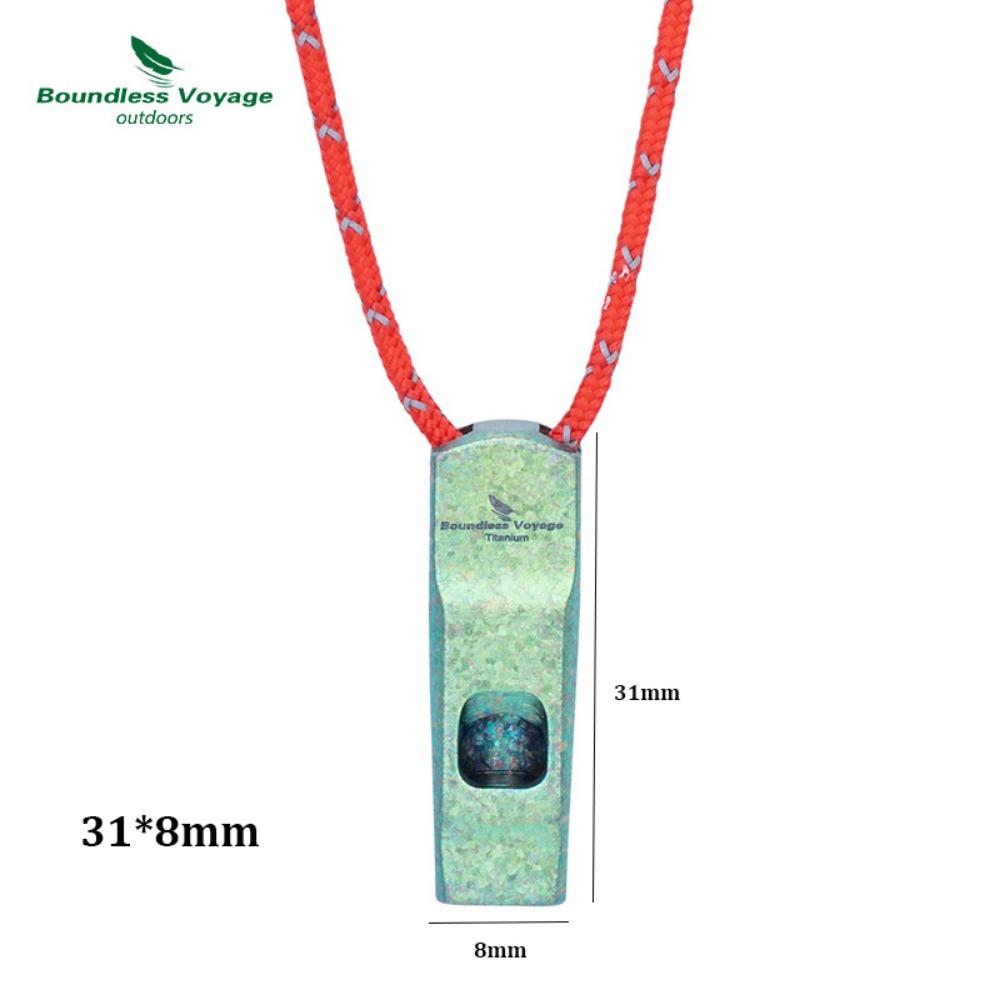Titanium High Volume Whistle Portable High-frequency Safety Survival Whistle Multistyles Ultralight Camping Whistle Outdoor Tool