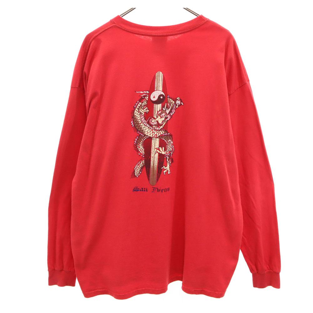 Nike 90er Backprint Langarm Team Tag T-Shirt Herren Gebraucht