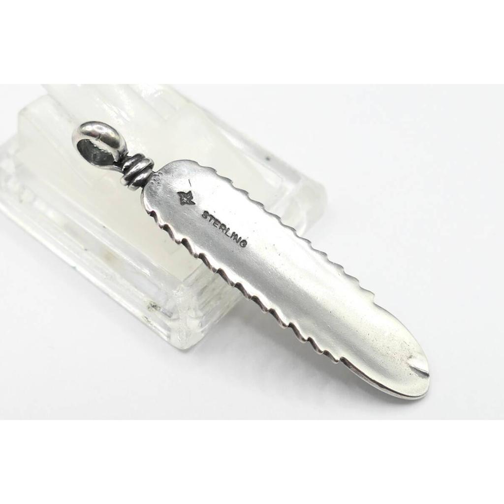 Used Brand new unused Navajo feather necklace top with sterling stamp