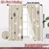 2D Flat Printing  JIT 2pcs   Curtains (Without Rod) Festive Gnomes(3) Modern Creative Curtains Durable Polyester Curtains Outdoor