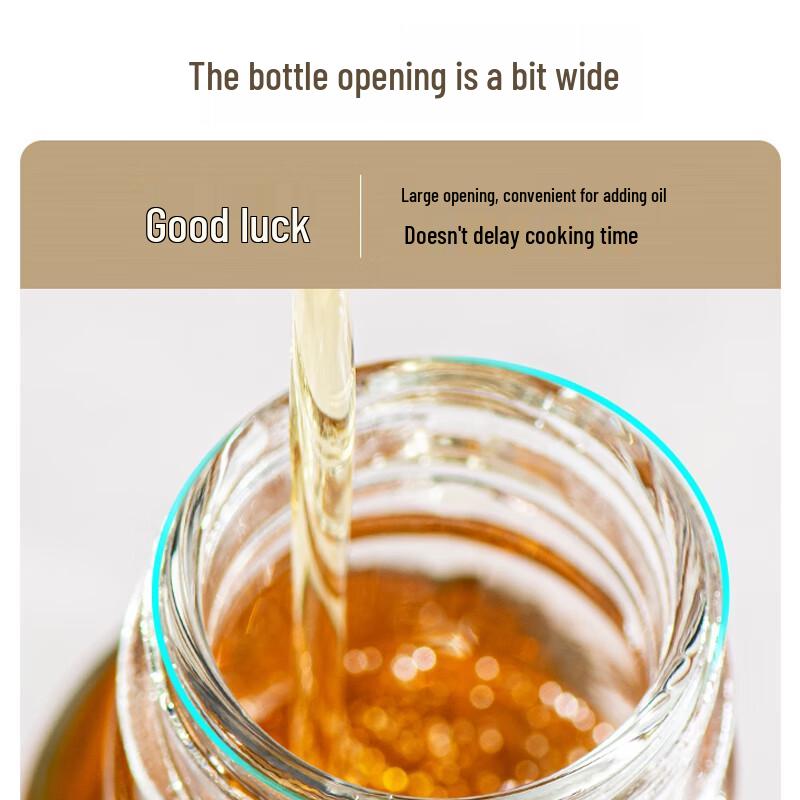 Automatic Gravity-Opening Glass Oil Dispenser