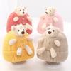 Baby Hat Autumn Winter Knitted Hat Cute Bear Woolen Hat