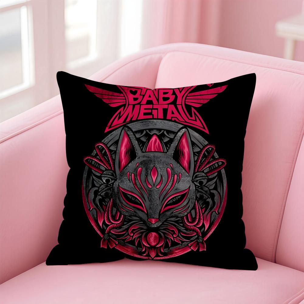 Girlgroup Metal BBBabymetal Kissenbezug Kissenbezug Weiches Hautfreundliches Gewebe Komfort Verdeckter Reißverschluss