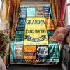 Grandpa Blanket Personalized Name Soft Comfortable Stylish Blanket Car Blanket Perfect For Travel Camping Outdoor Home Suitable For All Seasons