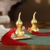 Golden Brass Gourd Ornament: Wealth-Attracting Spring Festival Decor & Housewarming Gift
