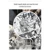 PLAYBOY Men's Summer Trendy Anime Print Loose Casual Short Sleeve T-Shirt
