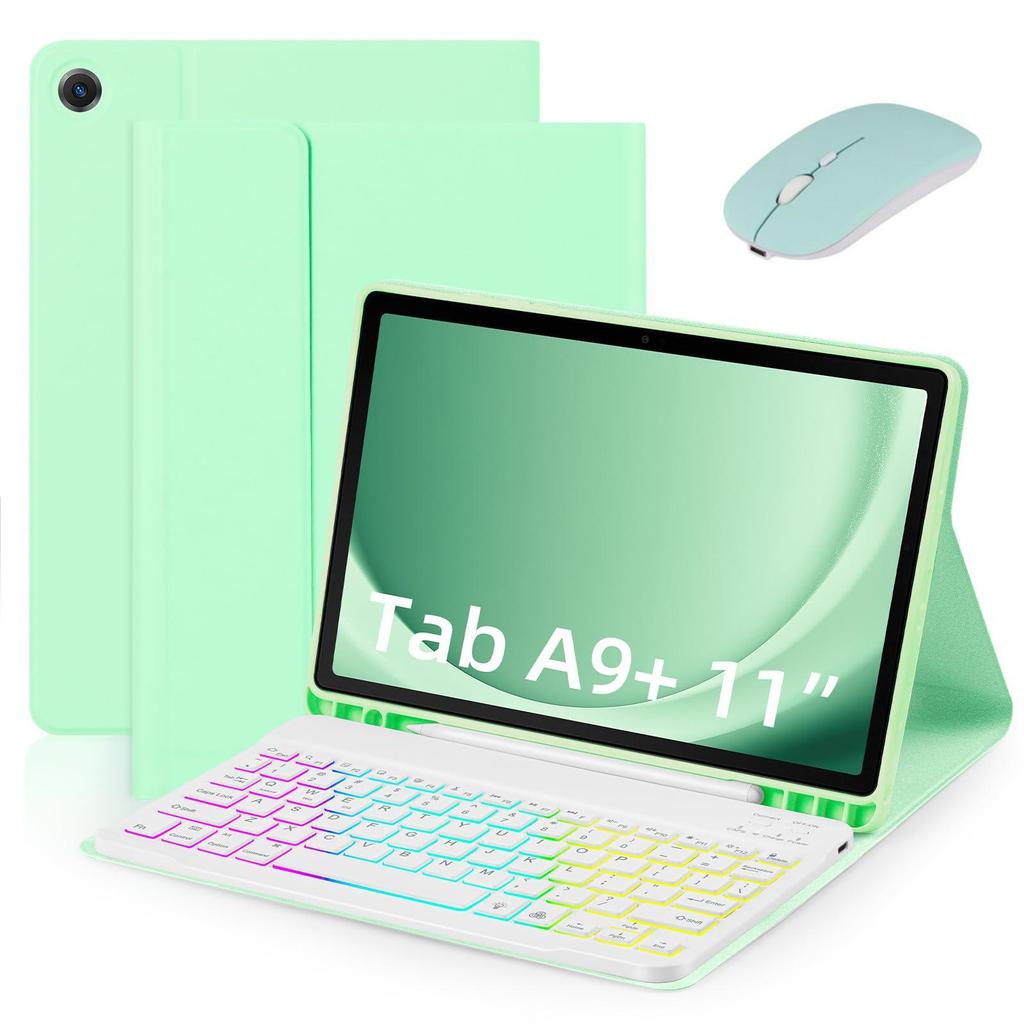 Bluetooth Keyboard Protective Leather Case for Samsung Tab A9+ & A11+ 11-inch S9FE A8