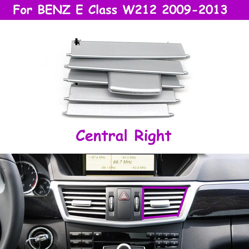 Kit de réparation de bouton coulissant de grille de sortie d'aérateur de climatiseur AC de tableau de bord avant Pour Mercedes Benz Classe E W212 2009-2013 E250 E300 E350