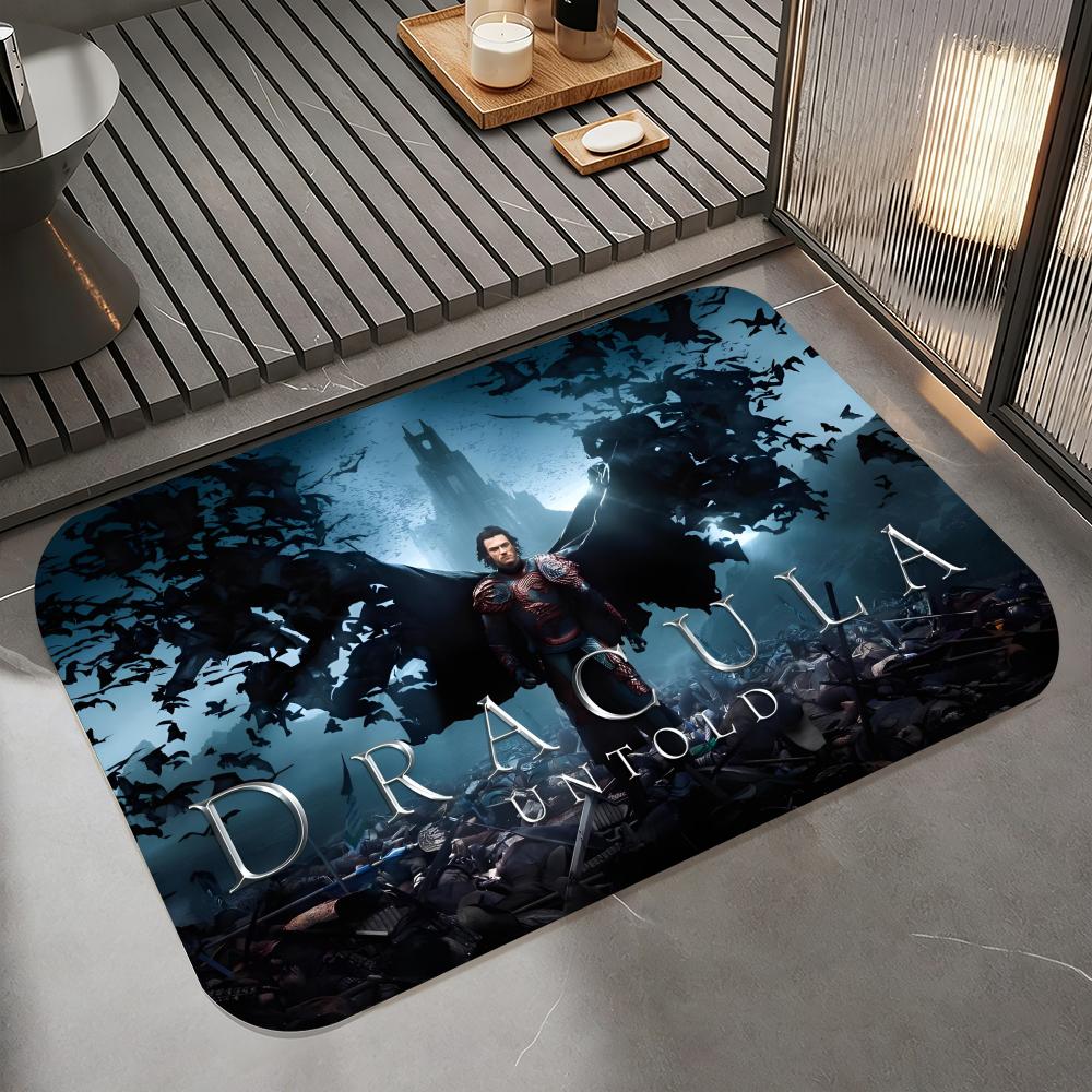 

Anime D-Dracula Floor Mat Diatomite Bath Mat, Quick Dry Absorbent Non-Slip Door Mat 50cm x 80cm