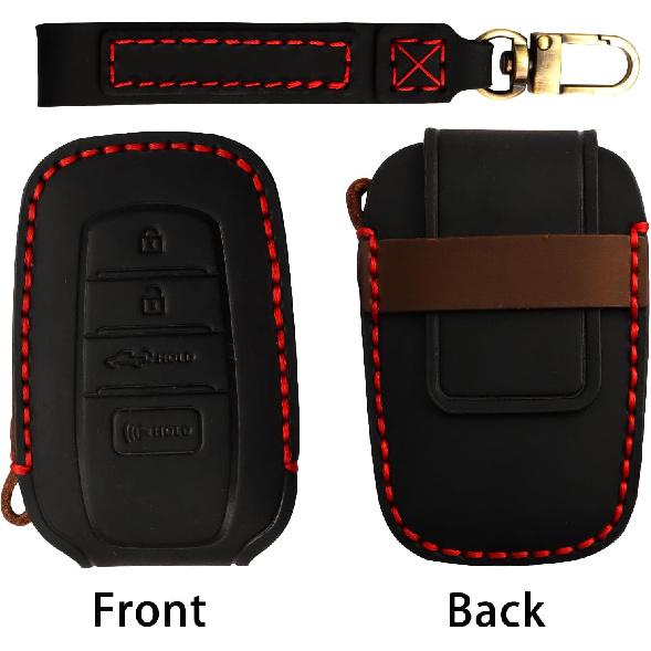 Key Fob Cover for Toyota Tundra Accessories -2024 2025 2026, for Tacoma 2024 2025 2026 Leather Key Cover, for Camry 2025 2026 Key Protector Case, Key