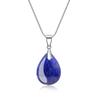 [KOAI] Natural Lapis Lazuli Teardrop Birthstone Necklace for Women