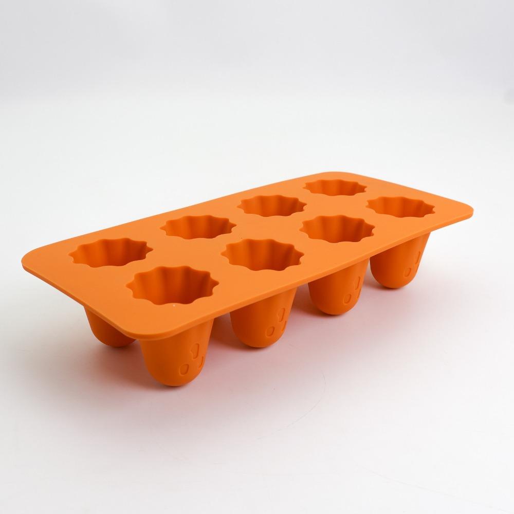 Easy To Clean Silicone Chocolate Mold Orange Ghost Baking Mold  Kids' Favorite Holiday Party
