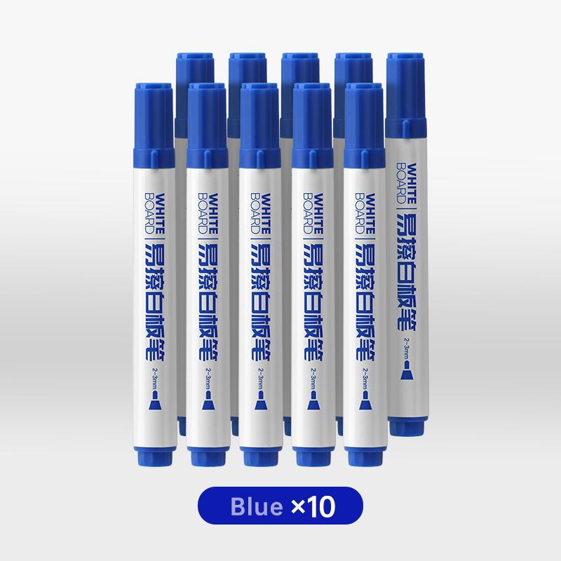 BAOKE MP3926 Low-Odor Fiber Tip Dry Erase Whiteboard Marker, Pack of 4, Black, Red, Green, Blue
