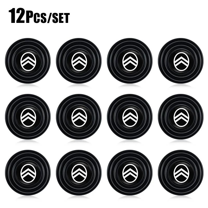 

12 шт. Автомобільні дверні ударостійкі ущільнювачі Силіконові бампери-наклейки Для Citroen C3 C5 AIRCROSS C5X C4 Cactus PICASSO e-C3 e-C4 C1 C-Crosse