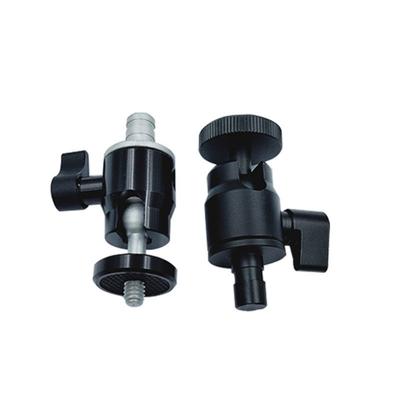 Aluminum Alloy Ball Head Mount PTZ Adapter for Tripods and Handheld Stabilizers with Standard 1/4 Screw and Hole