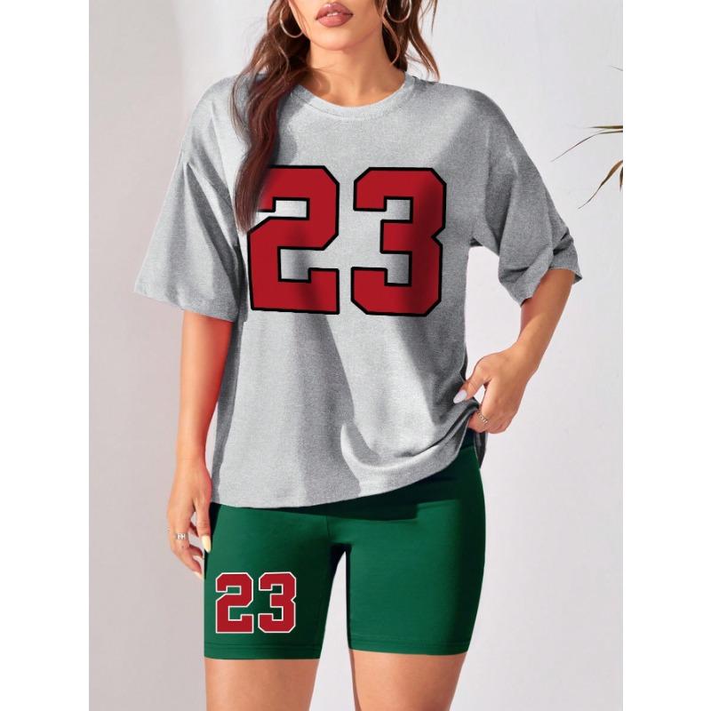 Women's summer suit with printed shorts set, street style, summer home and casual wear two-piece set