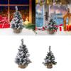 Snow Christmas Tree Desktop Christmas Tree Collection Mini Christmas Tree for Home Office Living Room Shelf Halloween