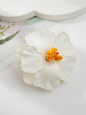 1 Pcs Fashion Simple White Flower Barrettes Hair Clips For Women Girls Party Hair Accessories