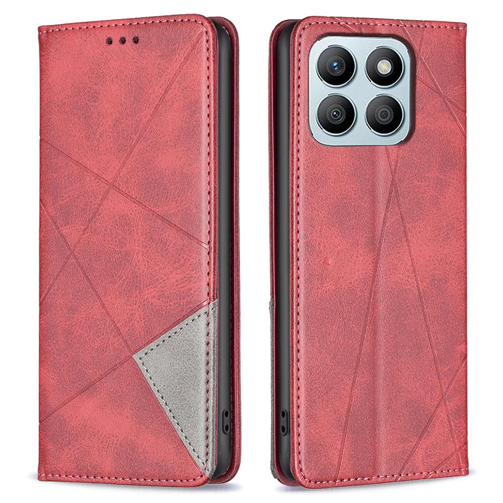 Für Honor X8b 4G Handyhülle Bedruckte PU-Lederhülle mit Kartenfächern