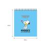 [Back to School] Peanuts Snoopy Top-Spring Grid Notebook - 3 Pack Set