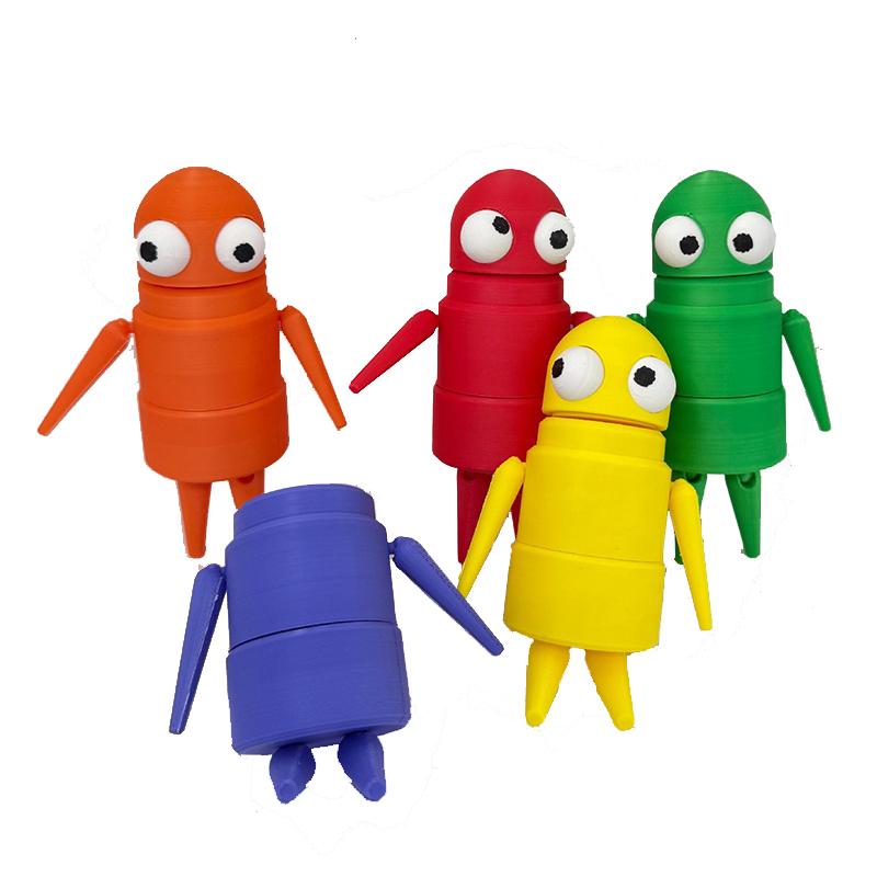 3D 11Cm Printed R.E.P.O. Robot Vibrant Multi-Colored Monsters Horror Games Anime Figures Repo Gaming Peripherals Doll Figure Ornament Gifts