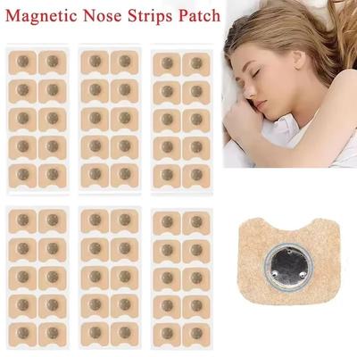 50Pcs Nasal Strips Magnetic Nose Patches Nose Breathe Strips Suction Iron Sleep Increase Air Anti Snoring Tool Dilators