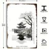 1pc Seoul Korea Vintage Photo Poster, Art Deco Style. Monochrome Vistas On Aluminum Sign, Unframed Wall Decor for Any Space.