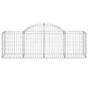 Vidaxl Gabion Baskets, 25 Pcs, 200X50X60/80 Cm, Galvanized Iron