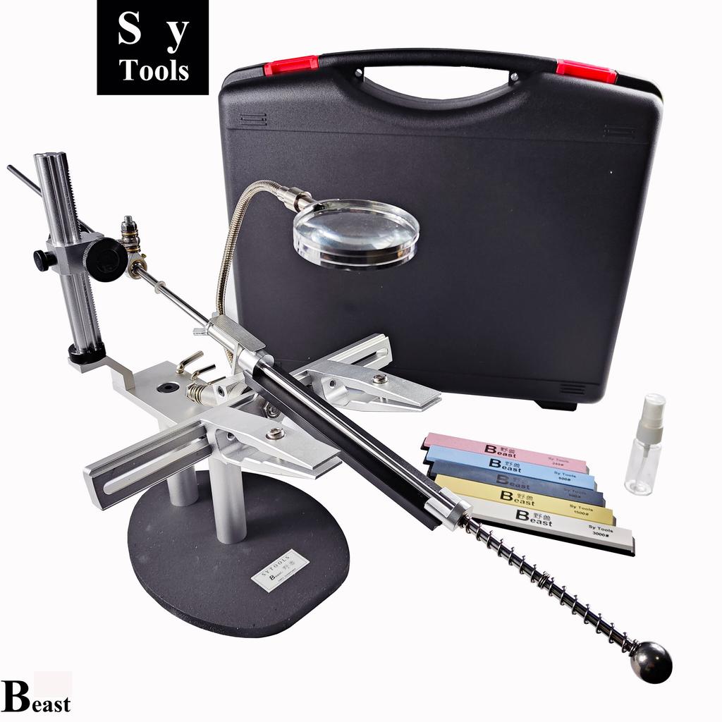 Sy Tools Beast Professional Apex Knife Sharpener, Knife Sharpening System For Kitchen Knife Outdoor Tool Scissors Grinding