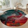 Ronaldo's Round Floor Mat Design for Balcony Bedrooms Kitchen Dormitory Antislip Round Carpet Office home decor Spiritual Gift