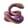 3D Printed Articulated Snake Toy Flexible Movable Animal Model Rotatable Dragon Car Ornaments Simulation Desk Toys Kids Gift