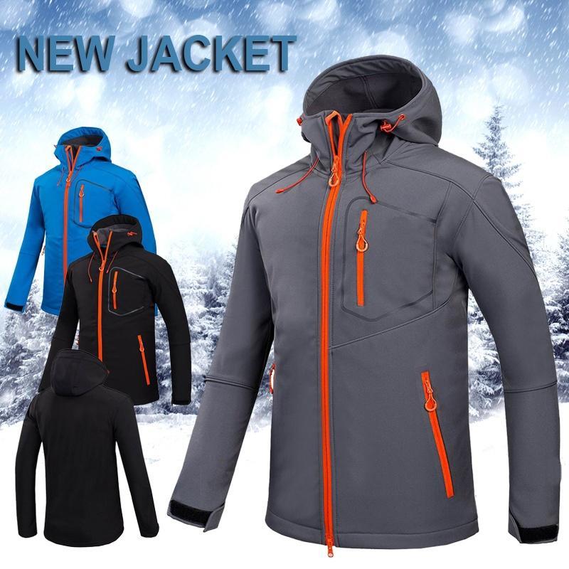 Softshell Jacket Men's Windproof Waterproof Hiking Jackets Outdoor ...