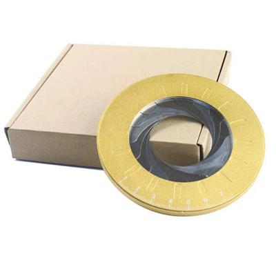 Brújula redonda de acero inoxidable, herramienta de dibujo circular para juego de reglas escolares, dibujo profesional