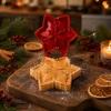 Festive Pastry Molds Christmas Hand Press Pie Mold, Plastic Dough Baking Gifts for Enthusiasts Neatly Cut Cookie Cutters DIY Holiday Treats
