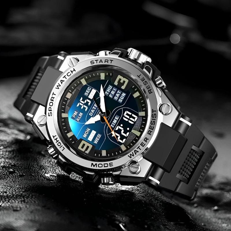 Multifunctional Luminous Alarm Clock Sports Watch Trendy Waterproof Electronic Watch