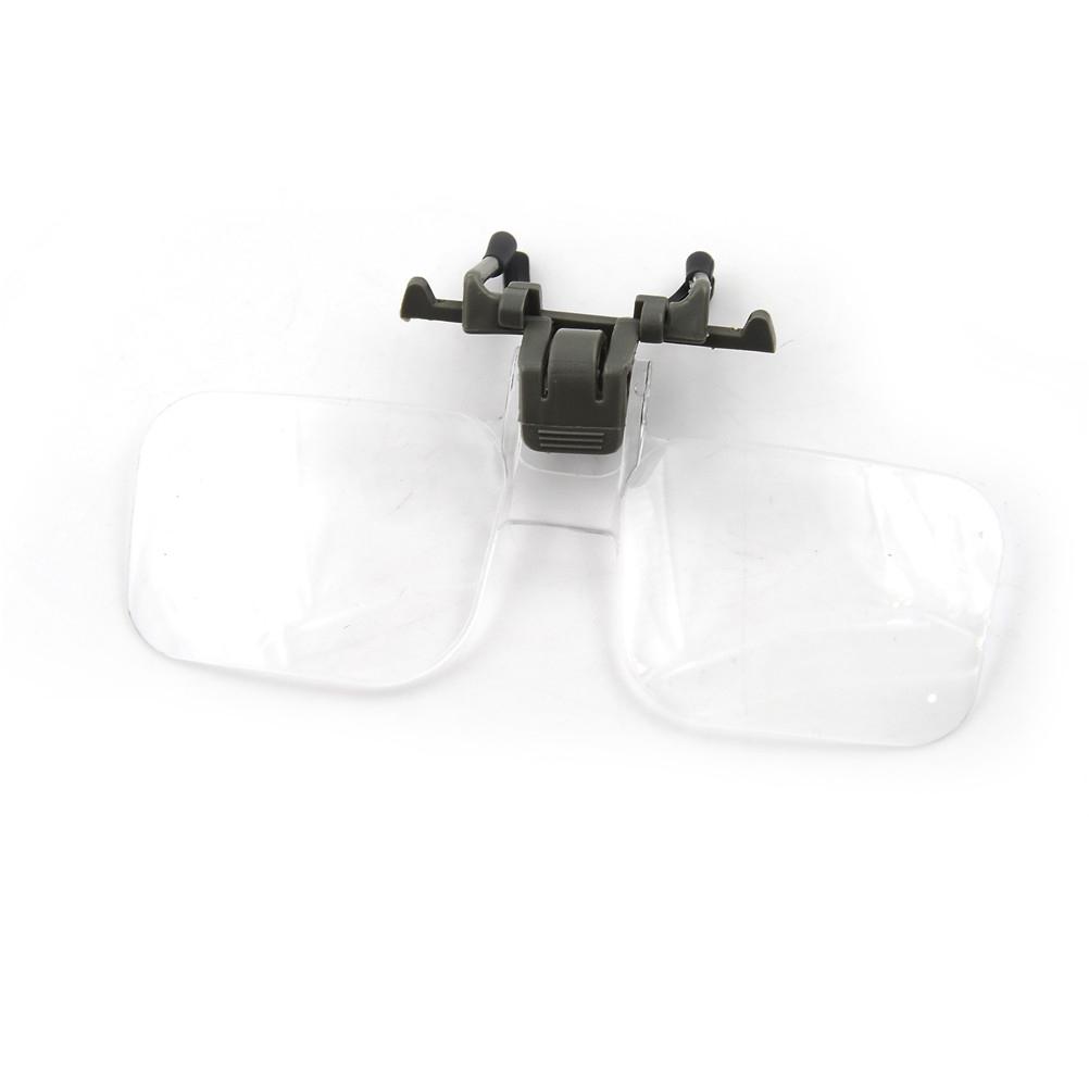 Magnifier Clip On Glasses Magnifying Glasses Eyeglasses Watch Repair Tool