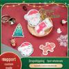 2024 Christmas Print Wood Pulp Non-Stick Dishwashing Sponge, Absorbent Kitchen Cleaning Pad