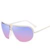 Oversize Goggle Frame Sunglasses With Gradient Lens And Vintage Style For Fashionable Women