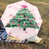 1pc Christmas tree Automatic Open/Close Umbrella Compact Folding Umbrella with 8-Rib Shaft for Women/Men, Portable Travel Umbrella,1236S